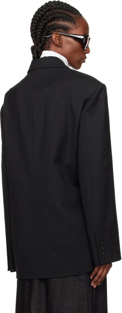 The Frankie Shop Black Crosby Wrap Blazer 3