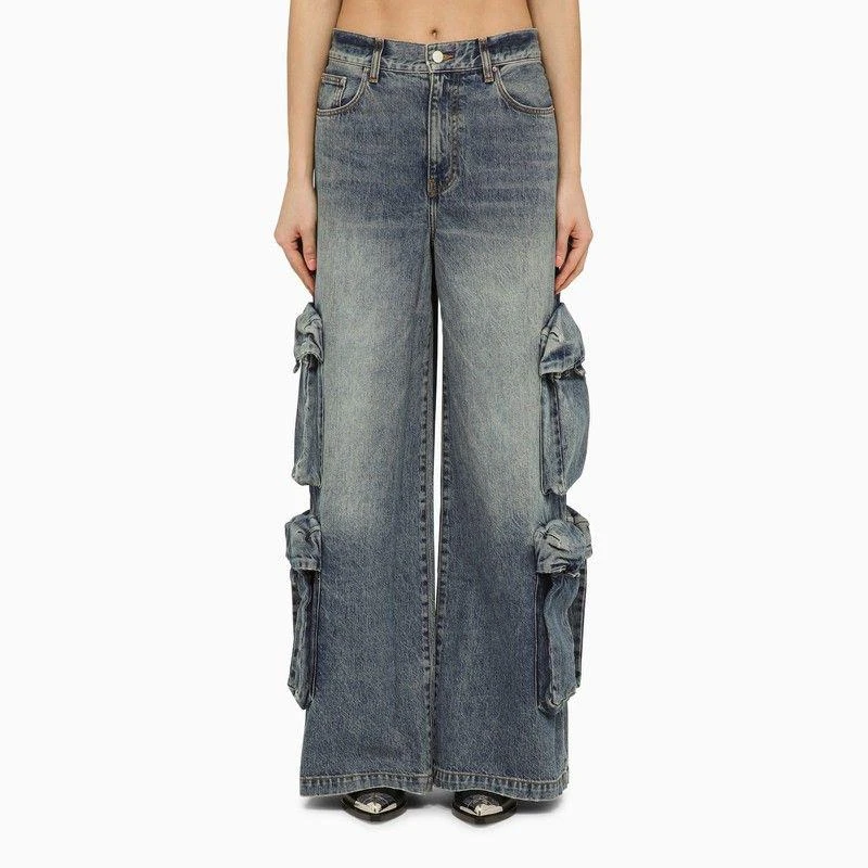 AMIRI JEANS BAGGY CARGO IN DENIM BLUE 1