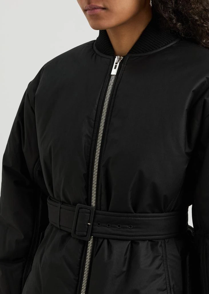 Alaïa Belted cotton-blend bomber jacket 5