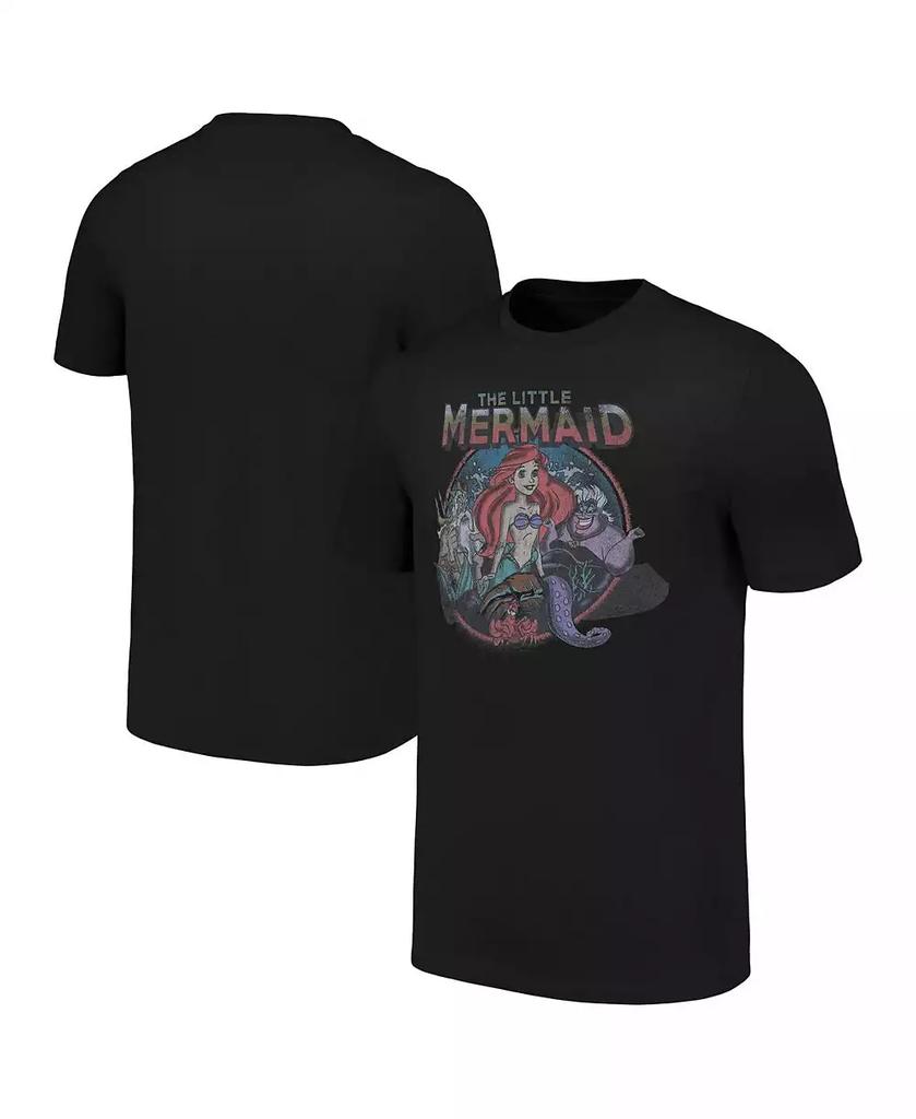 Mad Engine Men's and Women's Black The Little Mermaid T-shirt
