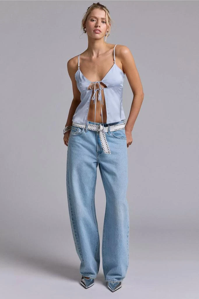 Silence + Noise Silence + Noise Courtney Open Tie Front Cami 2