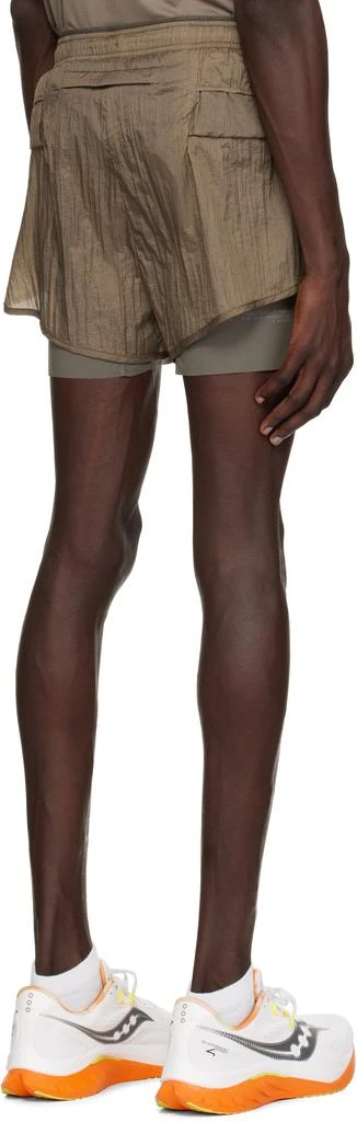 Satisfy Taupe Rippy 3" Trail Shorts 3