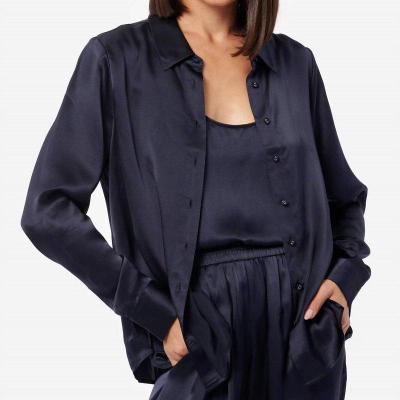 Cami NYC Crosby Blouse In Navy