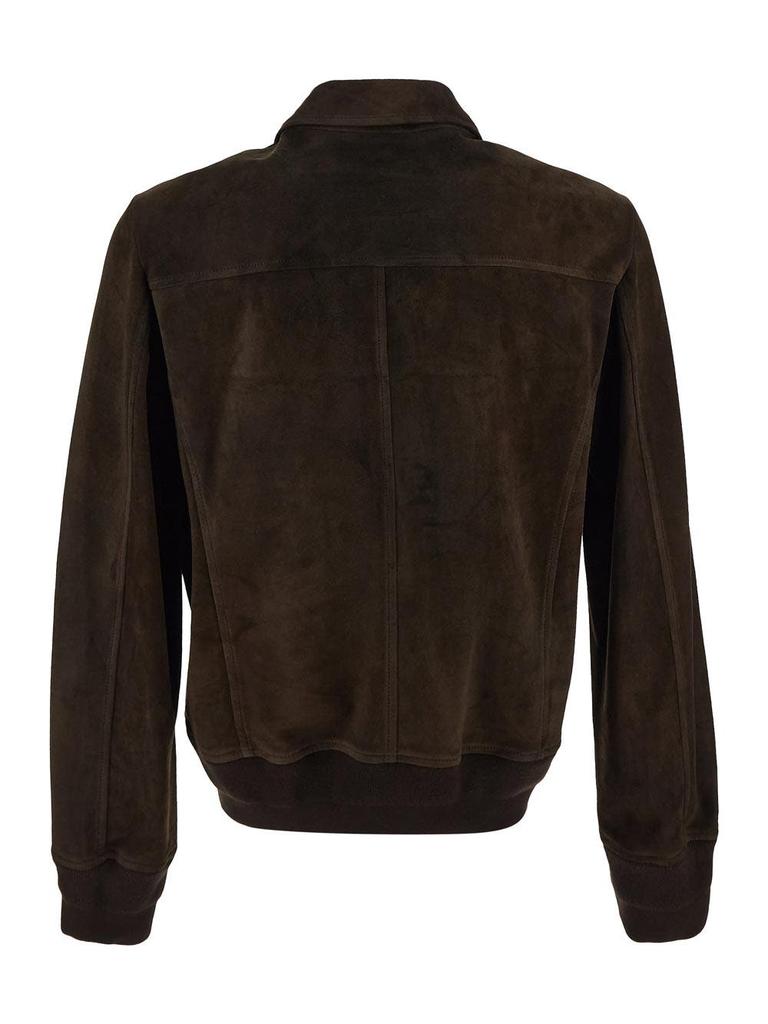 Salvatore Santoro bomber in pelle scamosciata