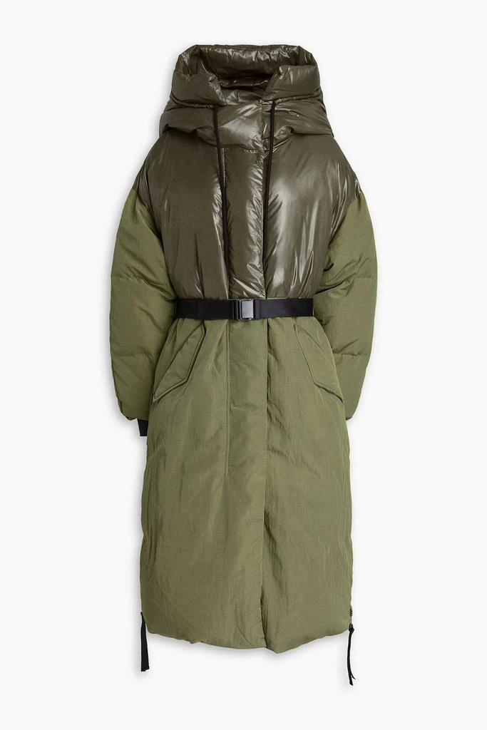 Holden Quilted belted shell hooded down coat 1