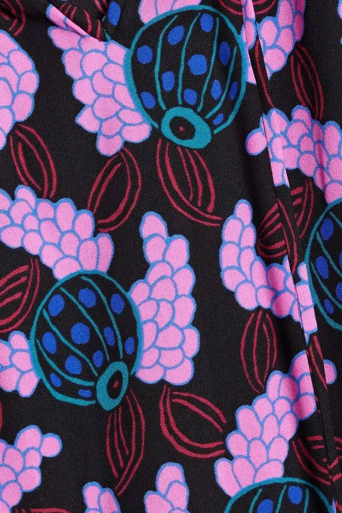 Diane von Furstenberg Freddie printed crepe blouse 4