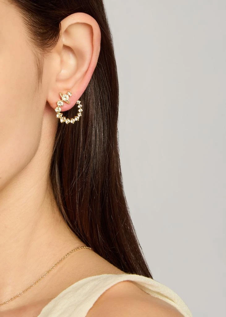 Vivienne Westwood Lydia embellished orb hoop earrings 3