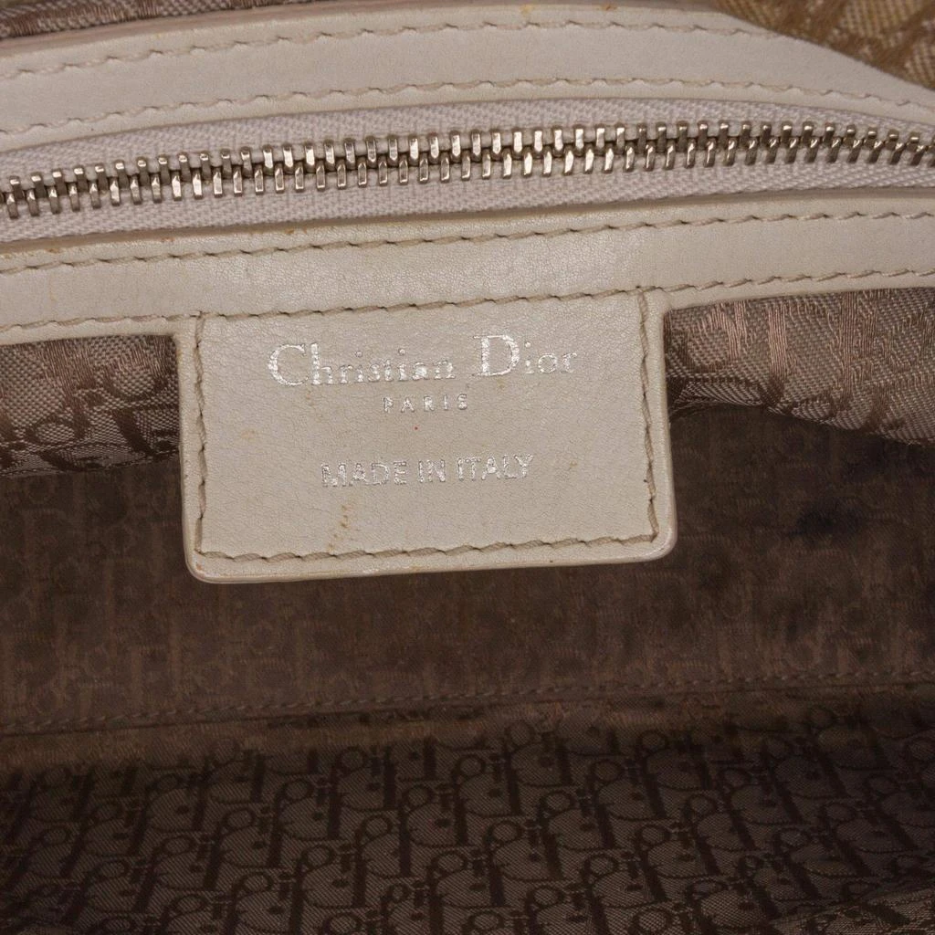 Dior Dior White Medium Lambskin Cannage Lady Dior 7