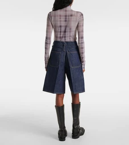 AGOLDE Nolan high-rise denim Bermuda shorts 3