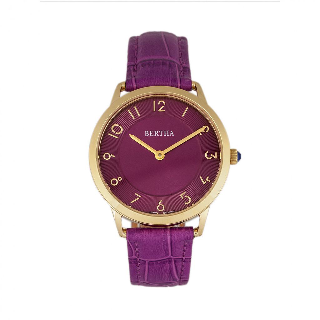 BERTHA Abby Swiss Leather-Band Watch