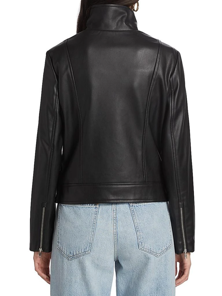Susana Monaco Faux Leather Moto Jacket 5