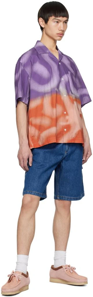 Awake NY Purple & Orange Dip-Dyed Shirt 4
