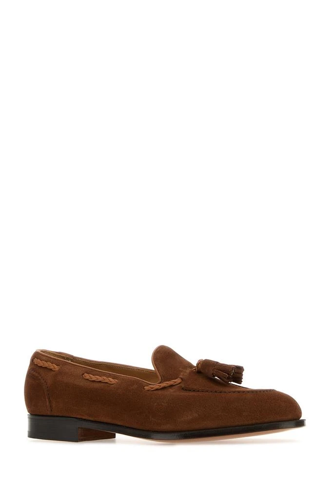 Edward Green Brown suede Belgravia loafers 2
