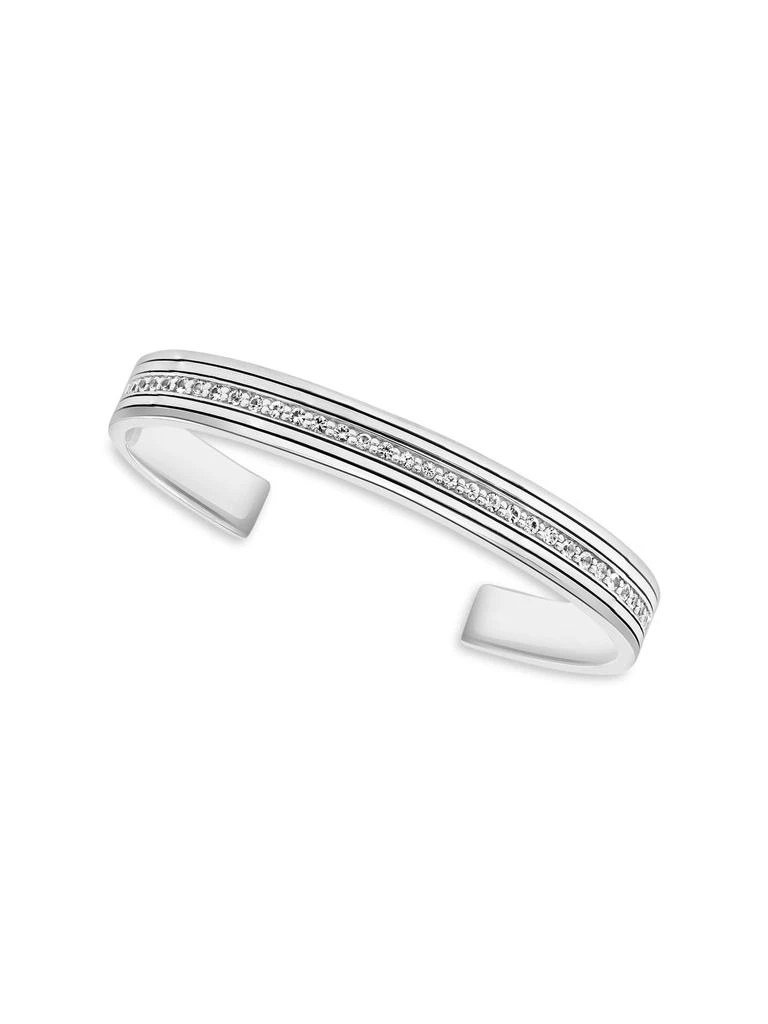 Effy Sterling Silver 
White Sapphire Cuff 2