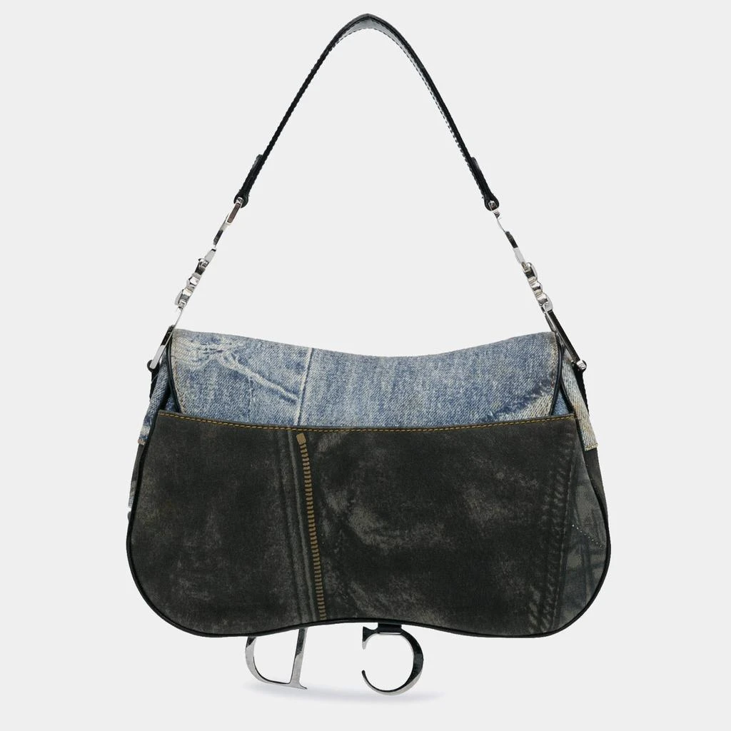 Dior Dior Denim Speedway Double Saddle Shoulder Bag 3