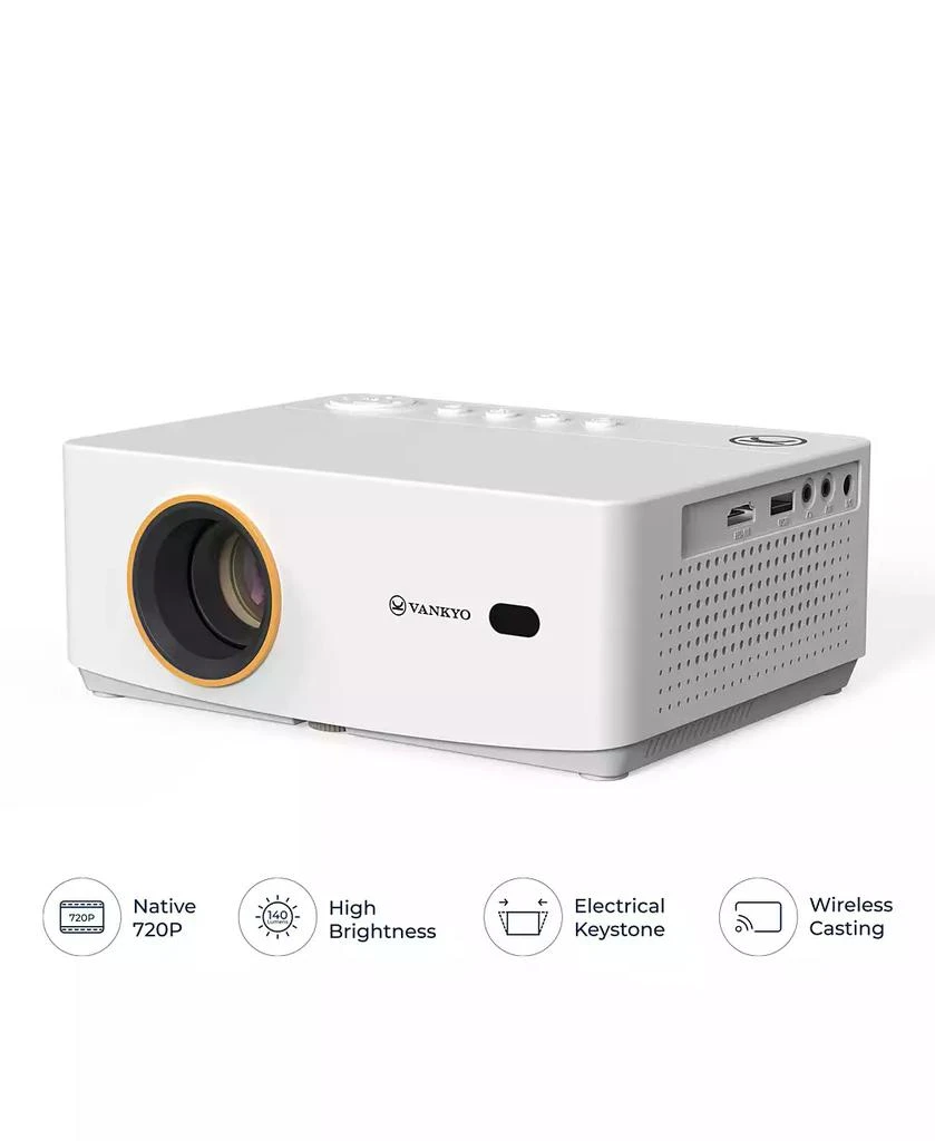 Vankyo Leisure 470W 720P Portable Projector with Wireless Connectivity: Adjustable Focus, HDMI Connection, 20000 Hour Bulb Life 6