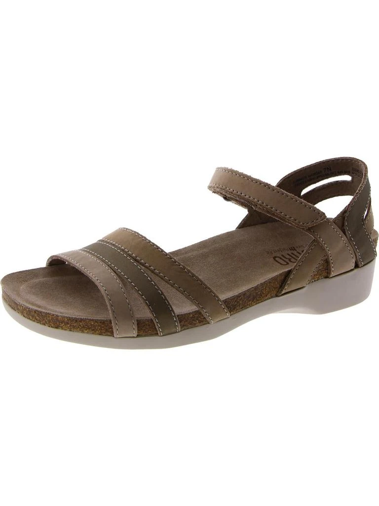 Munro Summer Womens Leather Shimmer Footbed Sandals 7