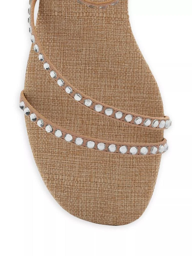 Larroudé Gio 60MM Crystal-Embellished Suede Sandals 4