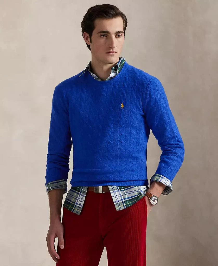 Ralph Lauren Men's Wool-Cashmere Cable-Knit Sweater