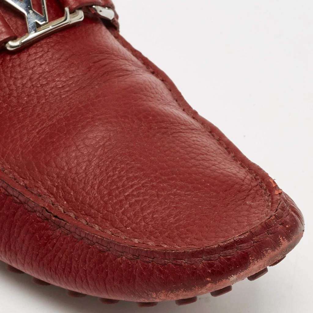 Louis Vuitton Louis Vuitton Burgundy Leather Hockenheim Loafers Size 44 7