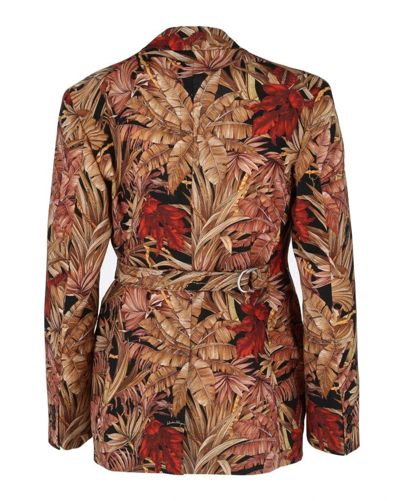 salvatore ferragamo Salvatore Ferragamo Printed Foliage Wool Blazer 1