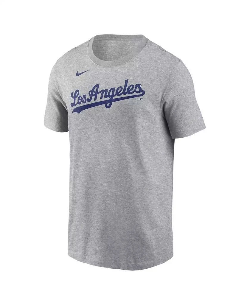 NIKE Men's Shohei Ohtani Gray Los Angeles Dodgers 2024 Fuse Name Number T-Shirt 2