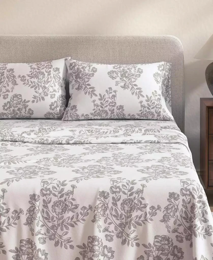 Linery 
Co Ultra-Soft Turkish Cotton Flannel Winter Floral Print Sheet Set 3