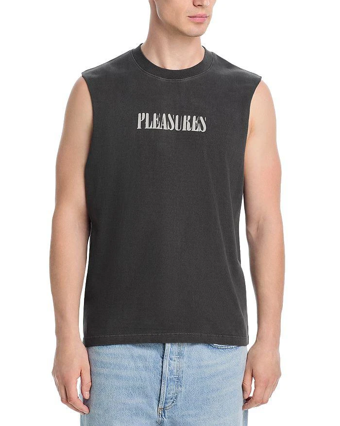 Pleasures Sleeveless Graphic Logo Tee 1