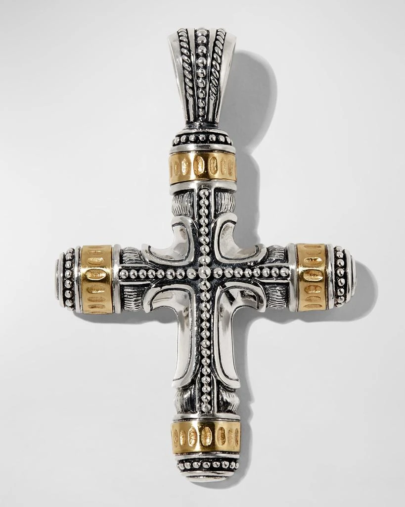 Konstantino Men's Phidias Sterling Silver and Bronze Cross Pendant 1