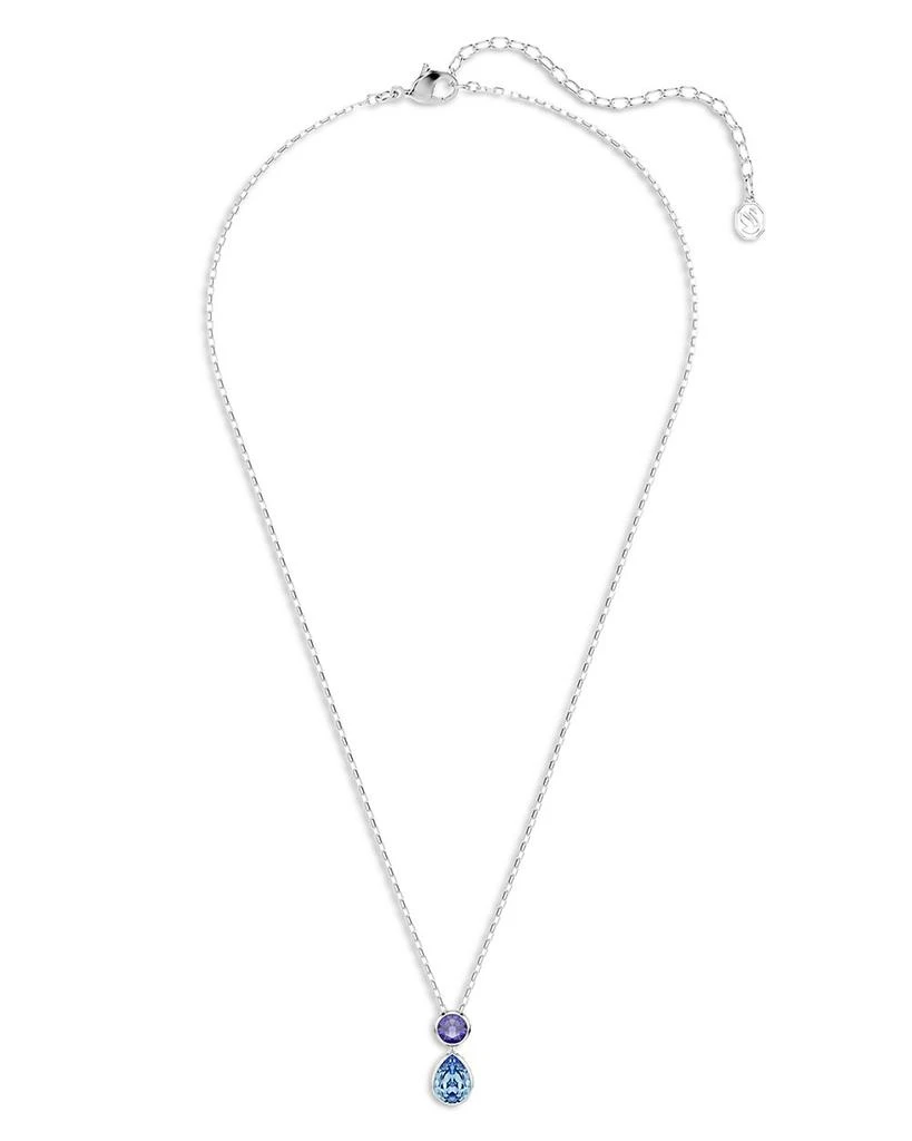 Swarovski Chroma Crystal Reversible Pendant Necklace, 14.87-17.75" 3