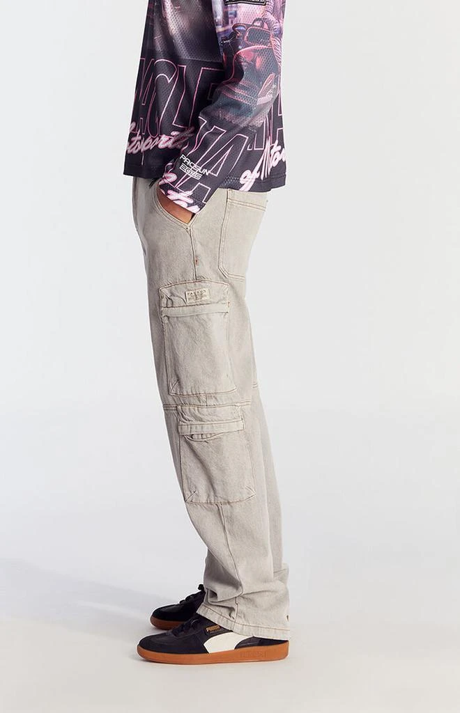 PacSun Gray Baggy Cargo Jeans 2
