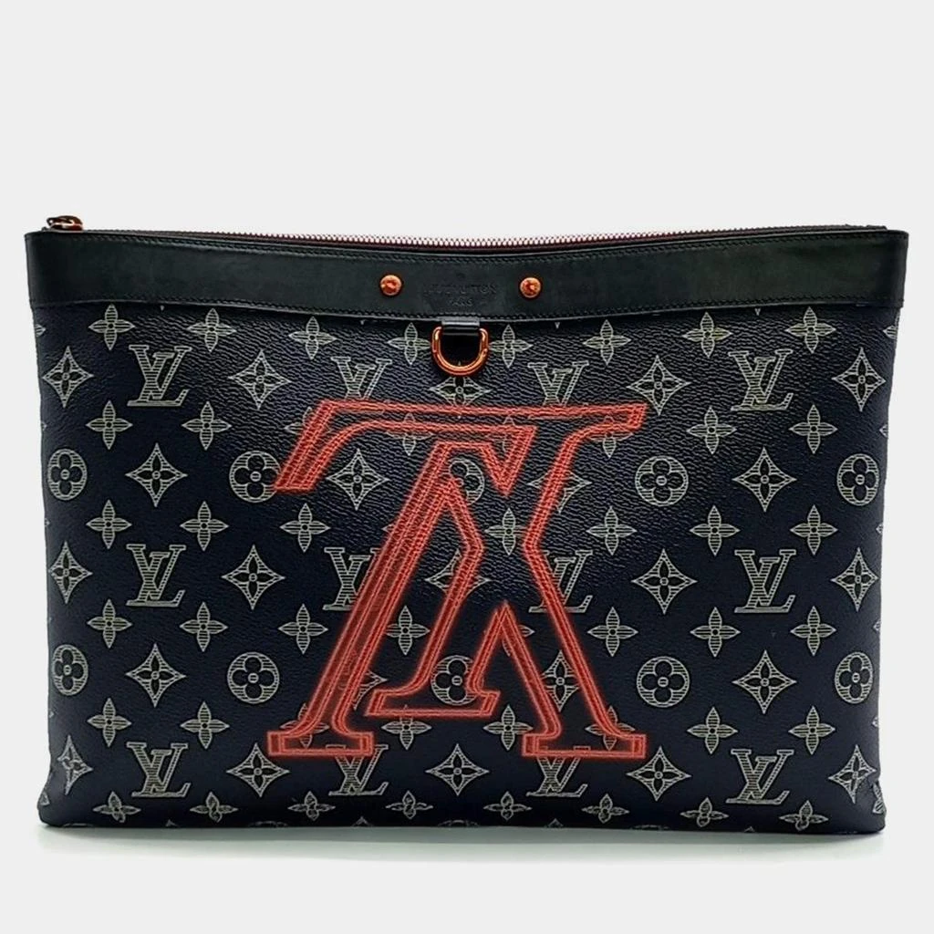 Louis Vuitton Louis Vuitton Blue Monogram Canvas Upside Down Clutch Bag 1