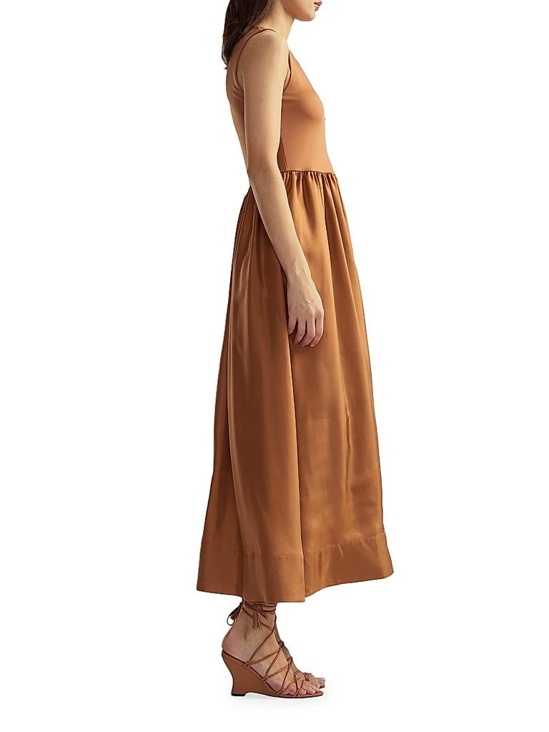 Cynthia Rowley Stretch Silk Zip-Front Maxi Dress 2