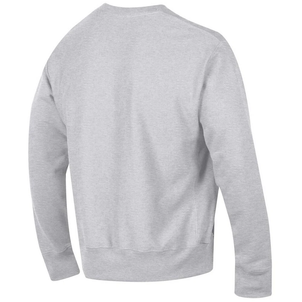 Champion Men's Gray Indiana Hoosiers Arch Over Logo Reverse Weave Pullover Sweatshirt 2