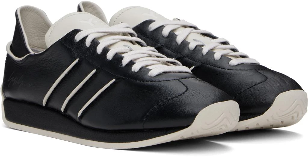 Y-3 Black & Off-White Country Sneakers 4