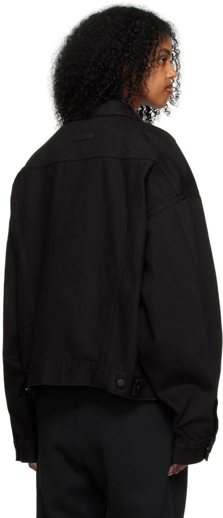 Fear of God ESSENTIALS Black Patch Denim Jacket 3