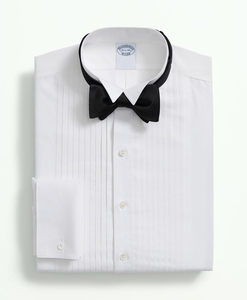 Brooks Brothers Stretch Supima® Cotton Broadcloth Wing Collar, Tuxedo Shirt