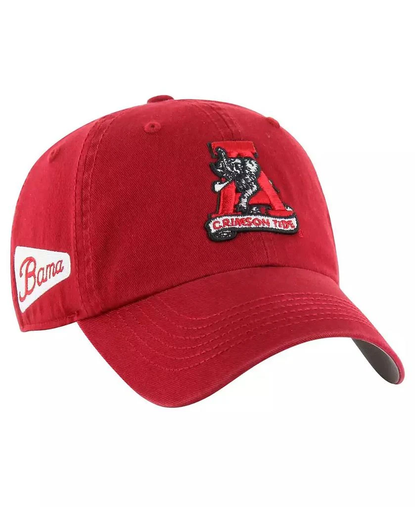 47 Brand Men's Crimson Alabama Crimson Tide Vintage Sure Shot Franchise Fitted Hat 1