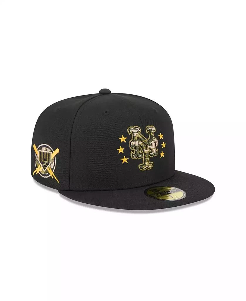New Era Men's Black New York Mets 2024 Armed Forces Day On-Field 59FIFTY Fitted Hat 2