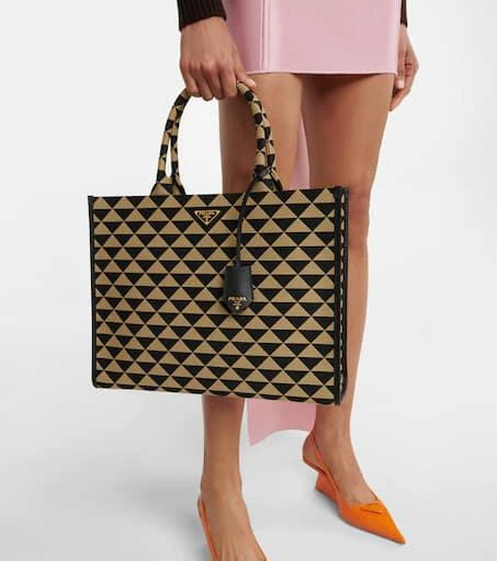 Prada Symbole jacquard tote 2