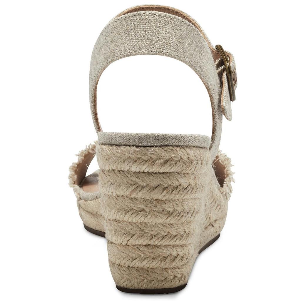 Lucky Brand Moliey Womens Canvas Wedge Sandals