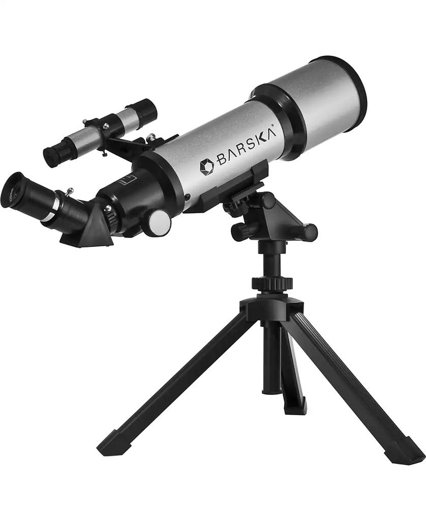 Barska 300 Power, 40070 Starwatcher Compact Refractor Telescope with Table Top Tripod Carrying Case