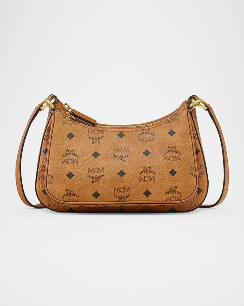 MCM Aren Small Visetos Zip Shoulder Bag 1