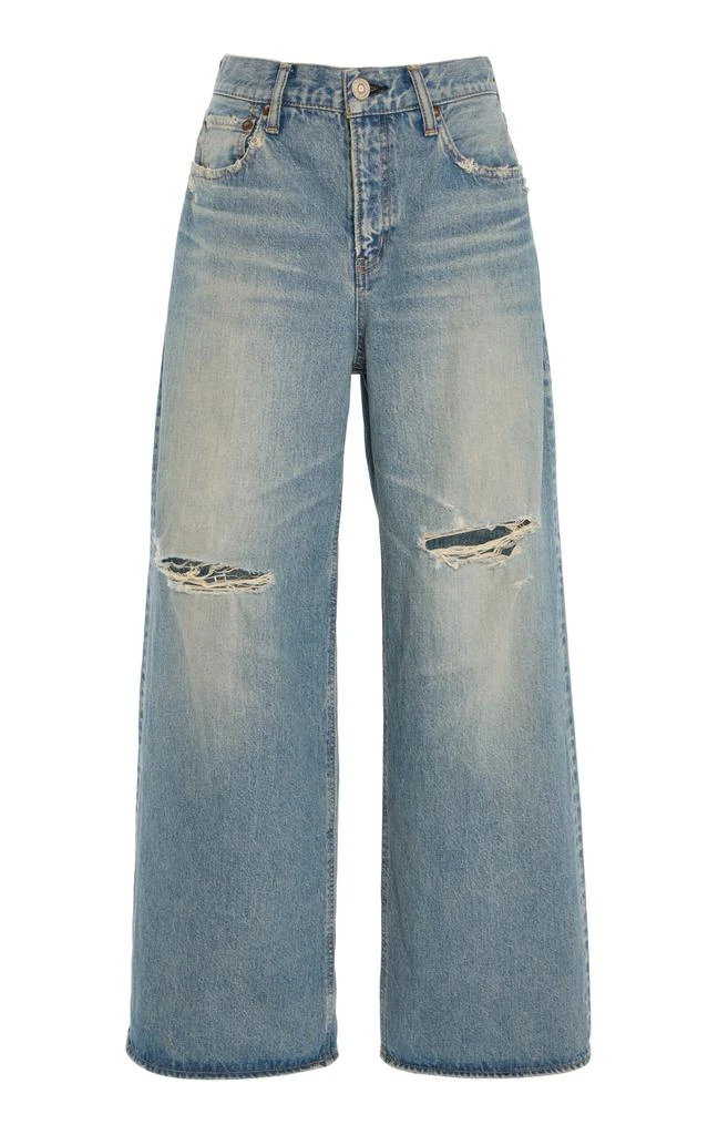 MOUSSY VINTAGE MOUSSY VINTAGE - Hempstead Super-Wide Jeans - Light Wash - 30 - Moda Operandi 1