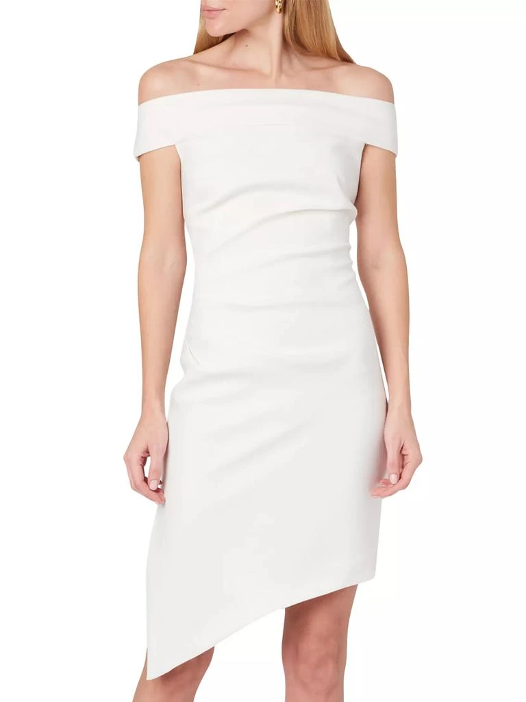Milly Ally Off-The-Shoulder Midi-Dress 3
