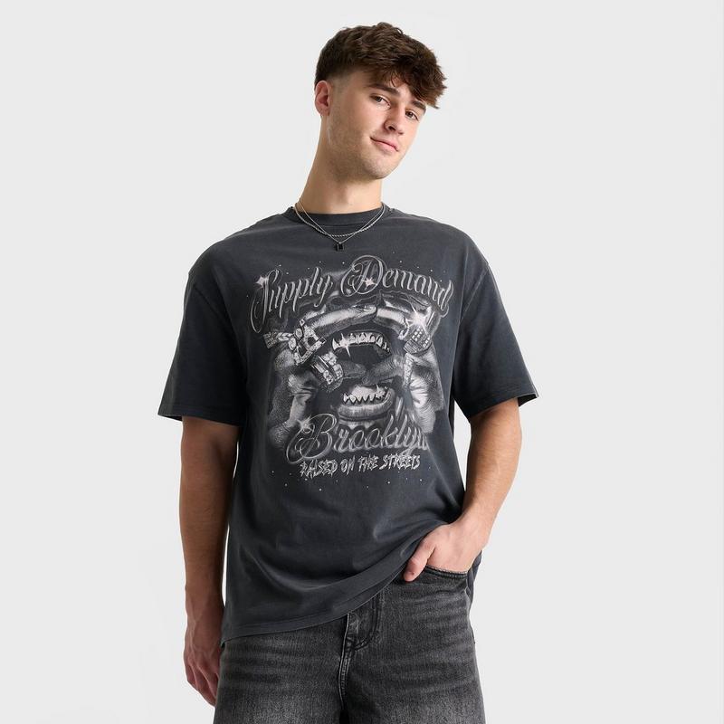 SUPPLY & DEMAND Men's Supply & Demand Chrome Grill T-Shirt