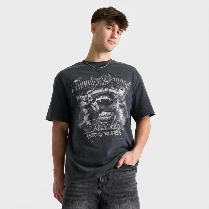 SUPPLY & DEMAND Men's Supply & Demand Chrome Grill T-Shirt 1
