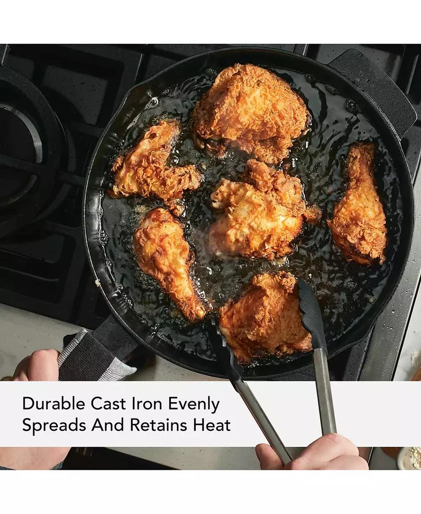 KitchenAid Seasoned 12" Cast-Iron Skillet 11