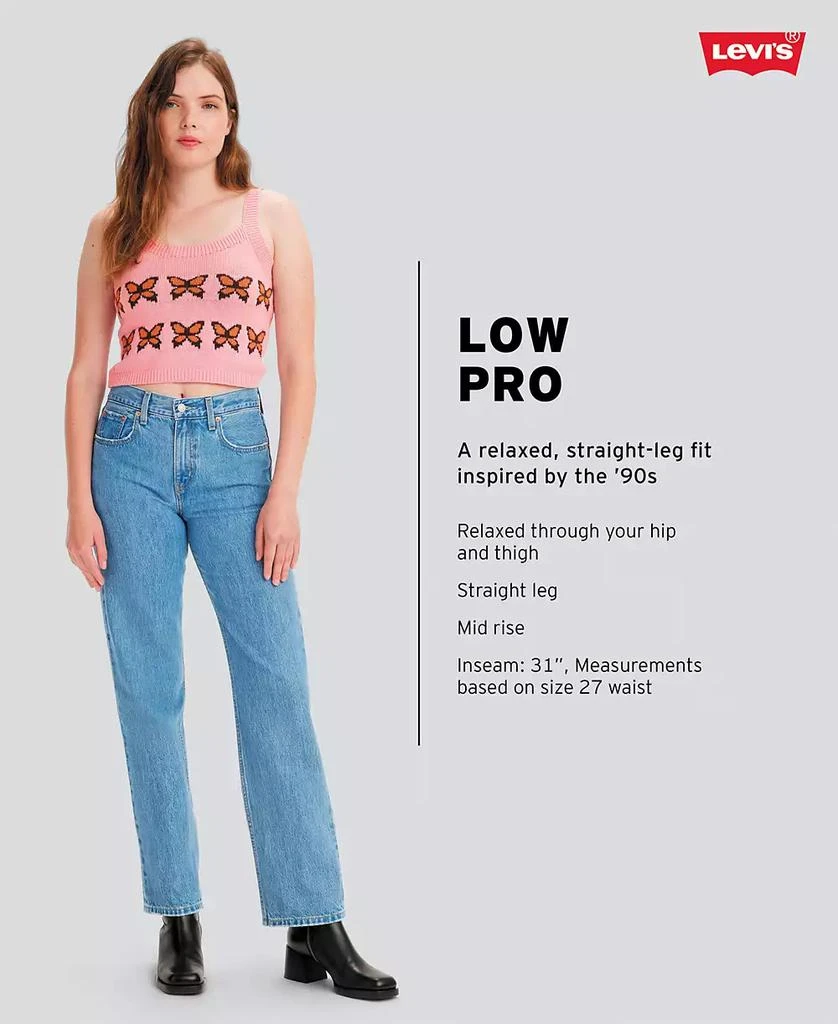 Levi's Low Pro Classic Straight-Leg High Rise Jeans 8