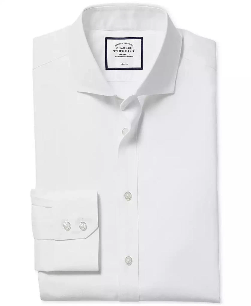 Charles Tyrwhitt Men's Slim-Fit Twill Dress Shirt 6